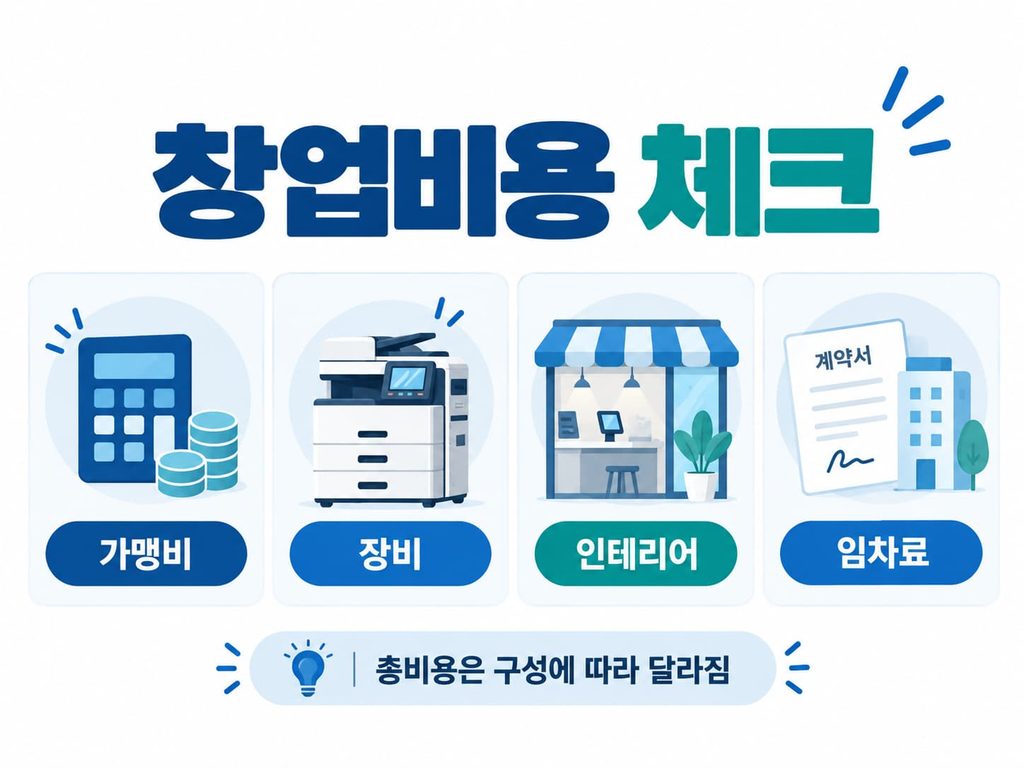 무인프린트 창업비용 체크 항목